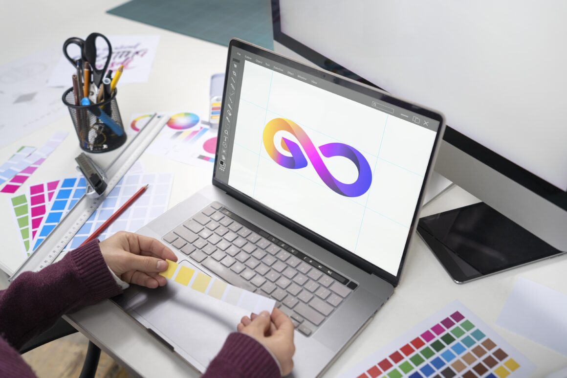 young-female-designer-working-her-laptop (1) Los 10 principios fundamentales del Branding efectivo.