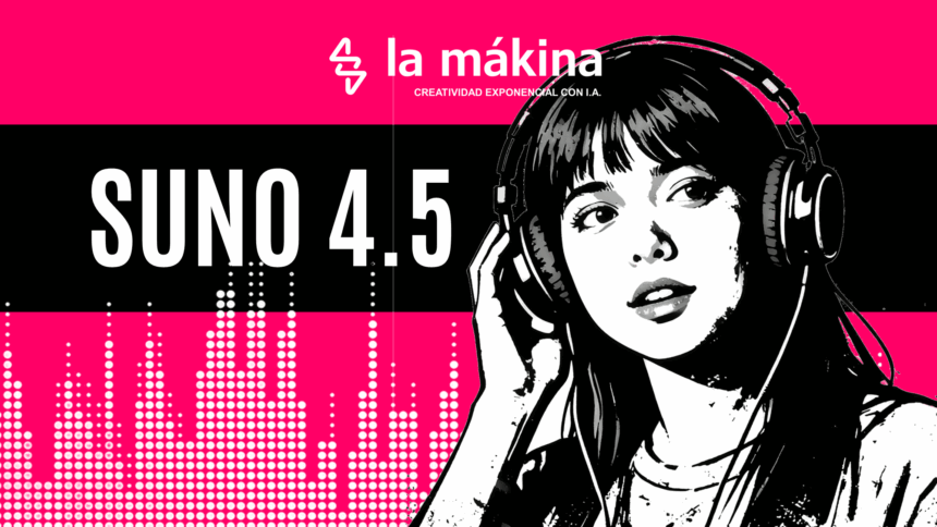 Suno 4.5 La Mákina - Agencia especializada en Inteligencia Artificial